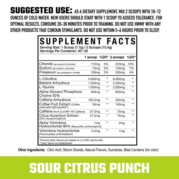HWMF High Stim Pre-Workout